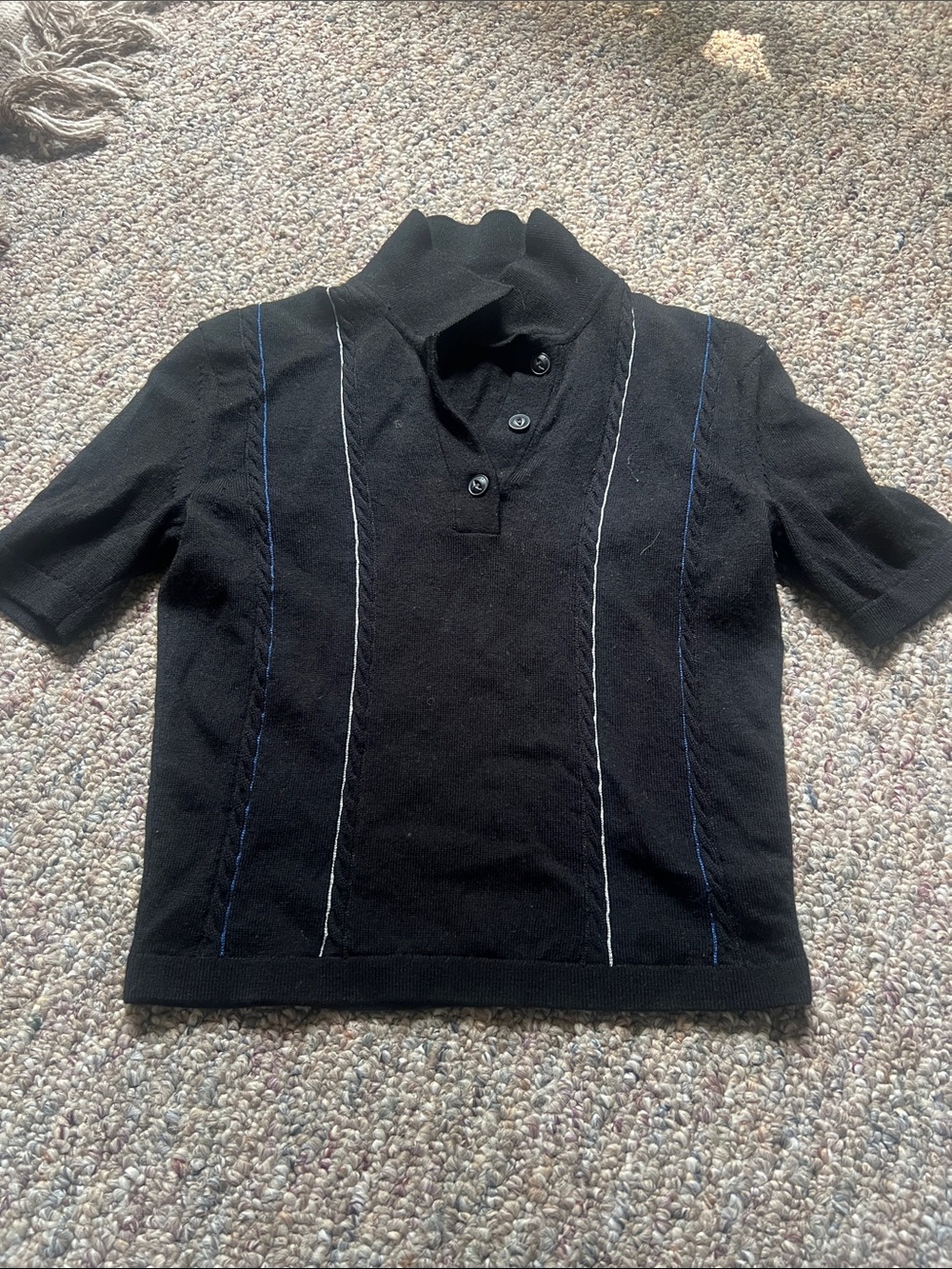 Rag and bone cropped polo